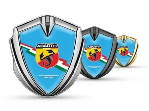 Fiat Abarth Emblem Fender Abzeichen Rennsportlicher Look Strahlend
